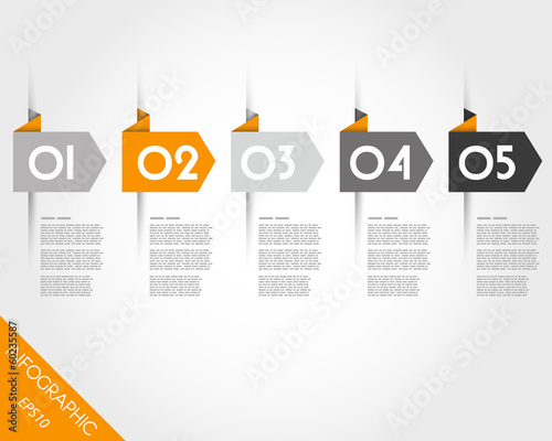 orange origami arrows