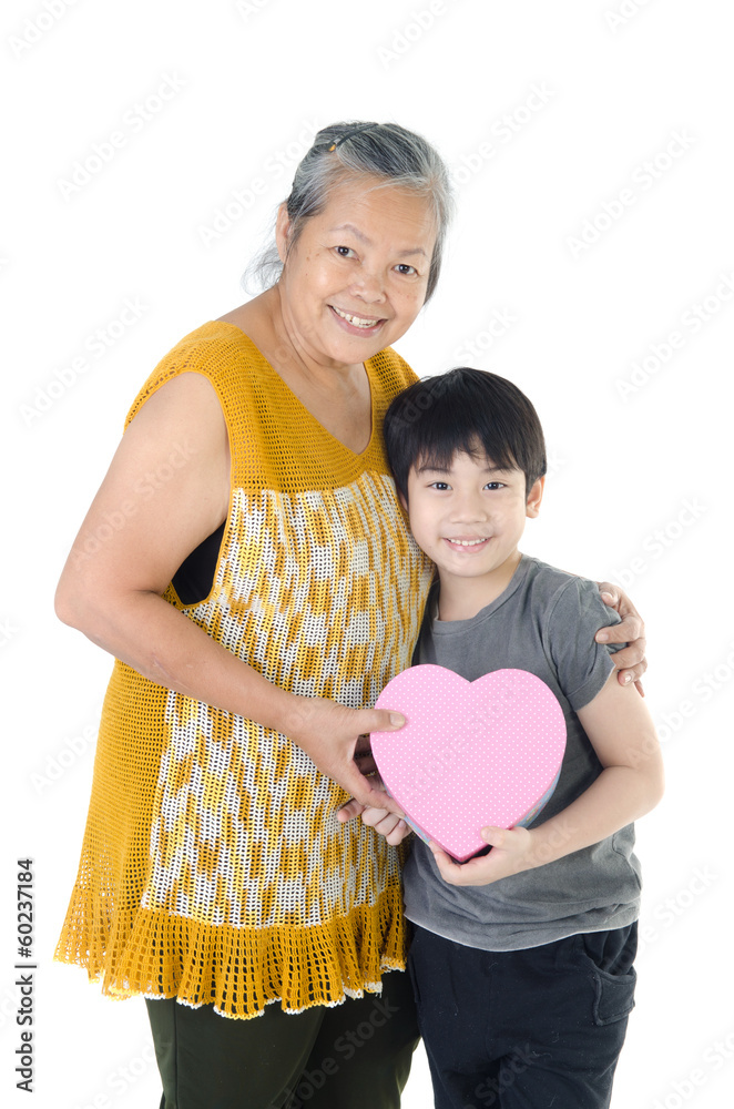 Asian Grandmother and child Asian Grandmother and child