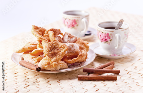 deep fried pastry with cinnamon