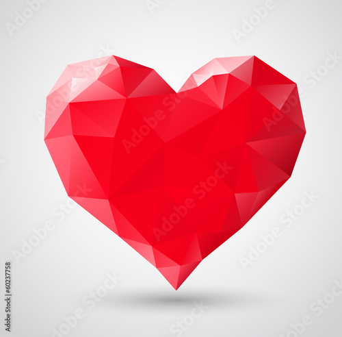 Shiny heart gem symbol © swillklitch