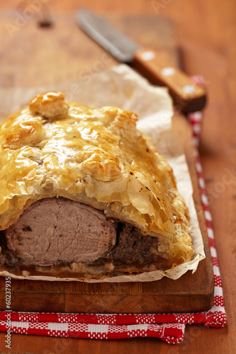 Fillet Wellington in puff pastry