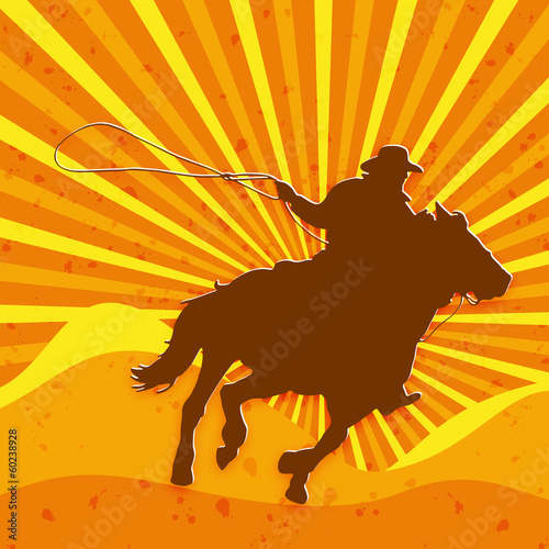 Vector cover cowboy