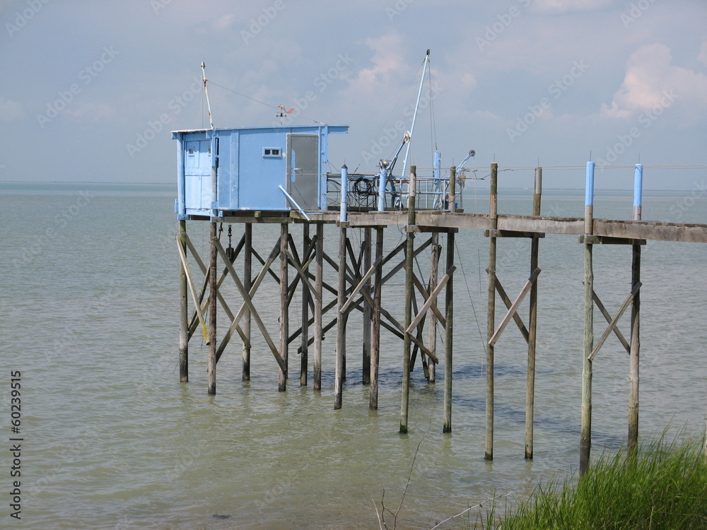Charente-Maritime - Marsilly - Carrelet baie de l'Aiguillon Charente-Maritime - Marsilly - Carrelet baie de l'Aiguillon