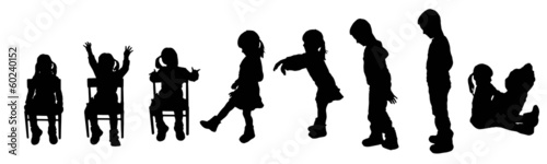 vector silhouette family