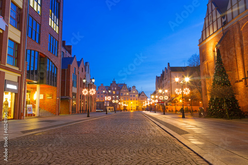 Old town of Elblag at night in Poland © Patryk Kosmider