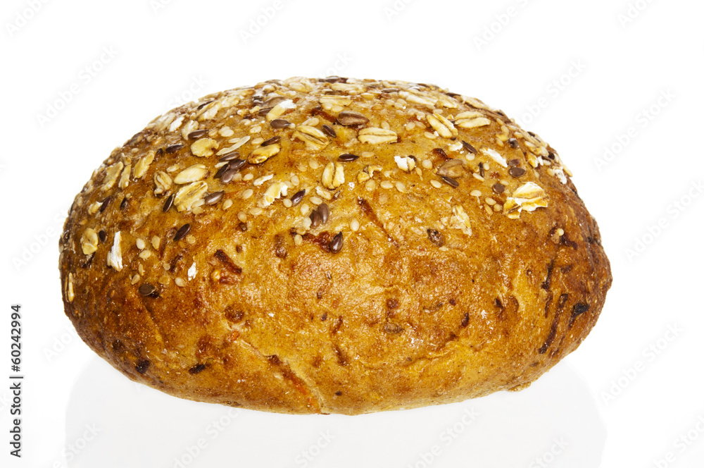 Fresh bread on white background Fresh bread on white background