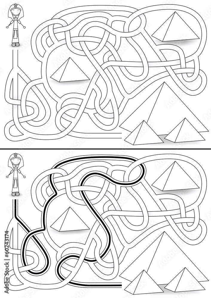 Fototapeta premium Pyramid maze