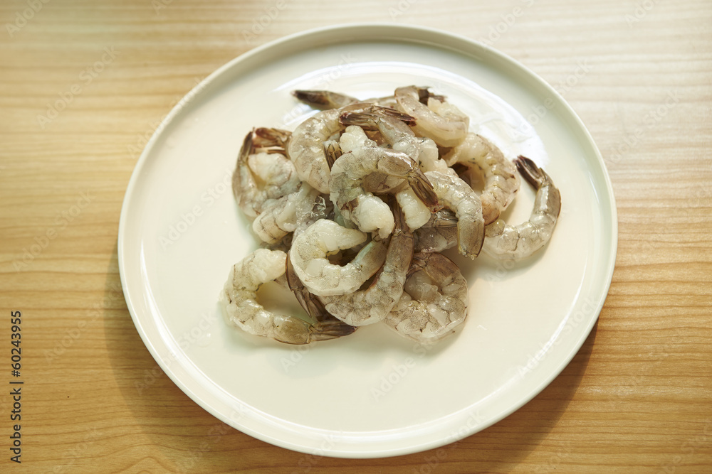 Raw shrimp Raw shrimp
