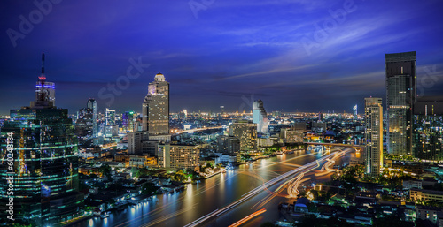 Fototapeta Naklejka Na Ścianę i Meble -  Bangkok City at night time
