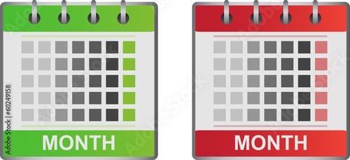 Calendar icons