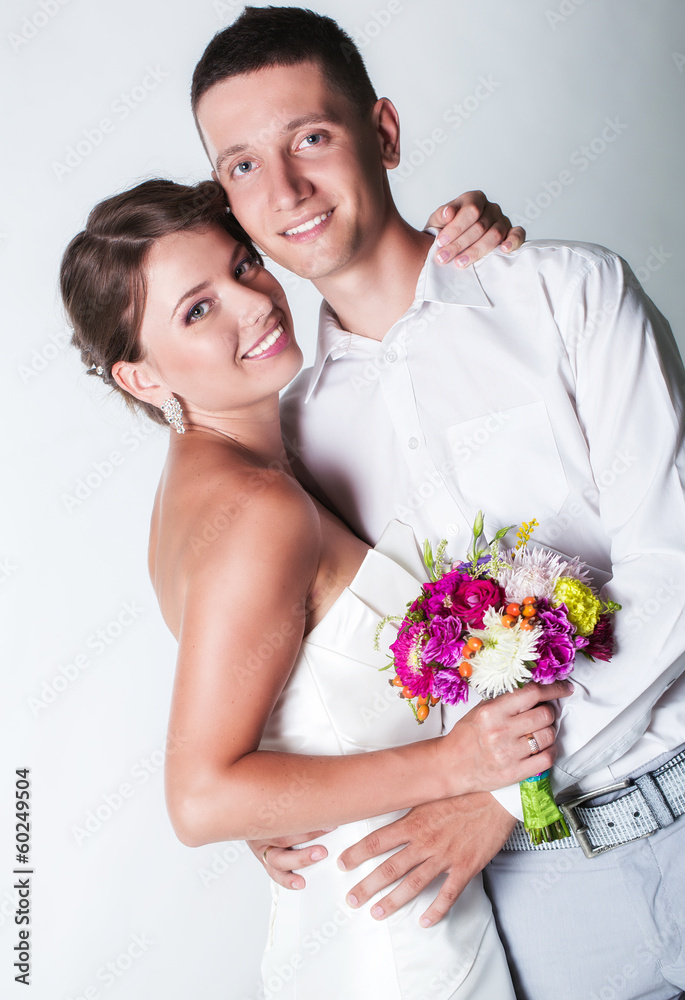 Just married couple portrait Just married couple portrait