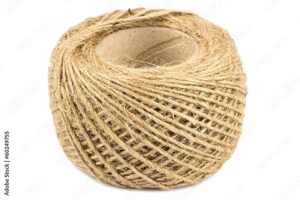 hank of rope isolated on a white background hank of rope isolated on a white background