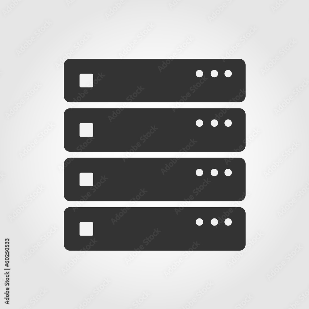 Computer Server icon, flat design Computer Server icon, flat design