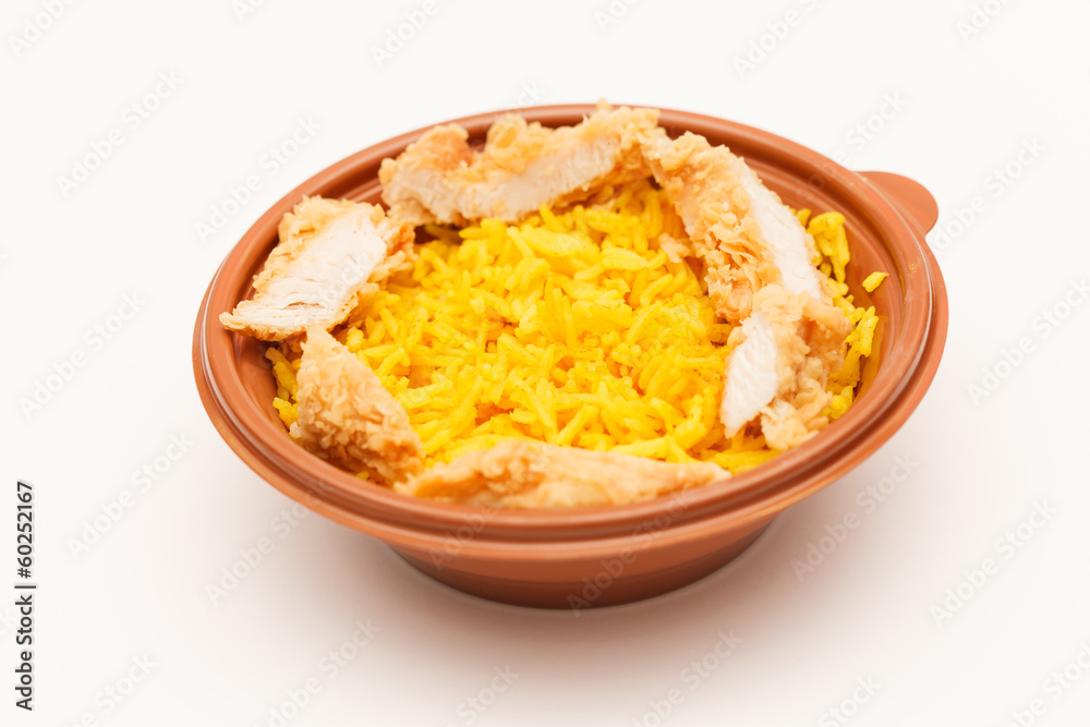 rice with chicken rice with chicken