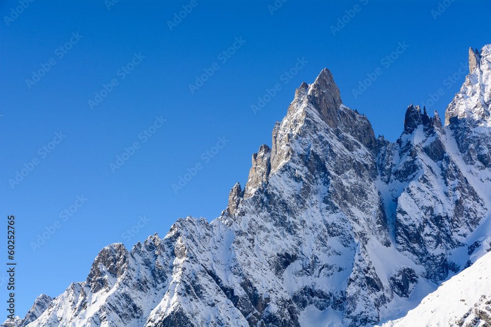 Foto Stock Aiguille Noire de Peuterey - 3773 m.s.l.m. Monte Bianco 