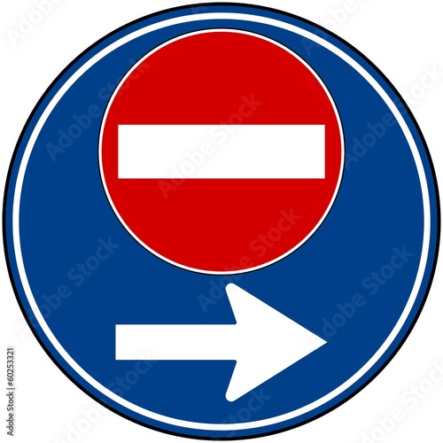 CARTELLO DIVIETO TRANSITO SVOLTA BIDIREZIONALE