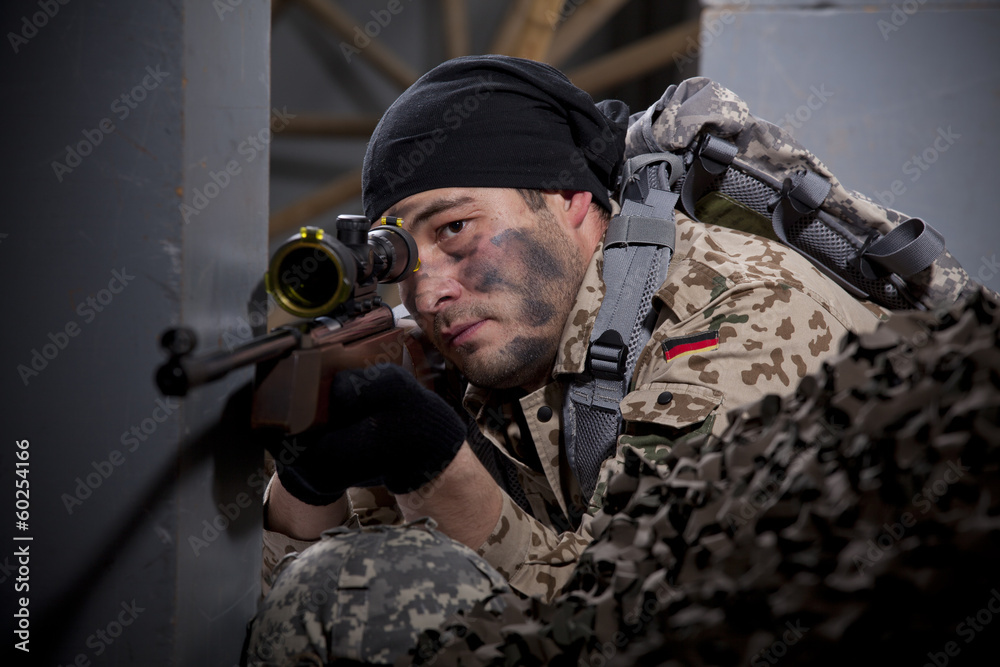 Fototapeta premium Sniper aiming