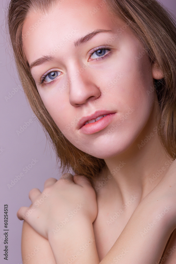 Studio beauty portrait of a beautiful young woman Studio beauty portrait of a beautiful young woman