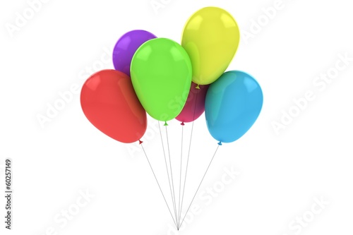 Colorful Balloons Isolated