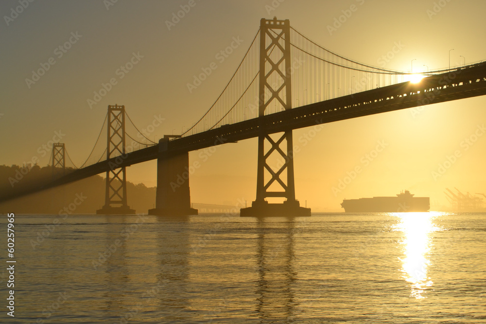 Bay Bridge at Sunrise, San Francisco, California Bay Bridge at Sunrise, San Francisco, California