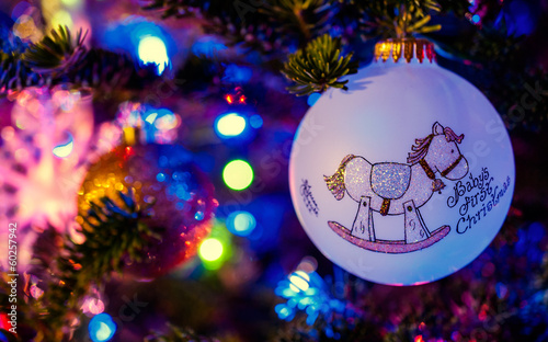 Christmas ornament  with text 