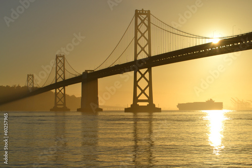 Bay Bridge at Sunrise, San Francisco, California