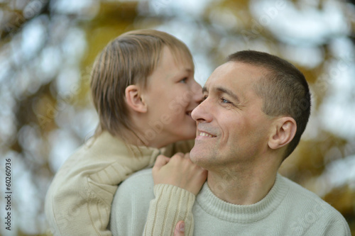 Father and son on a walk © aletia2011