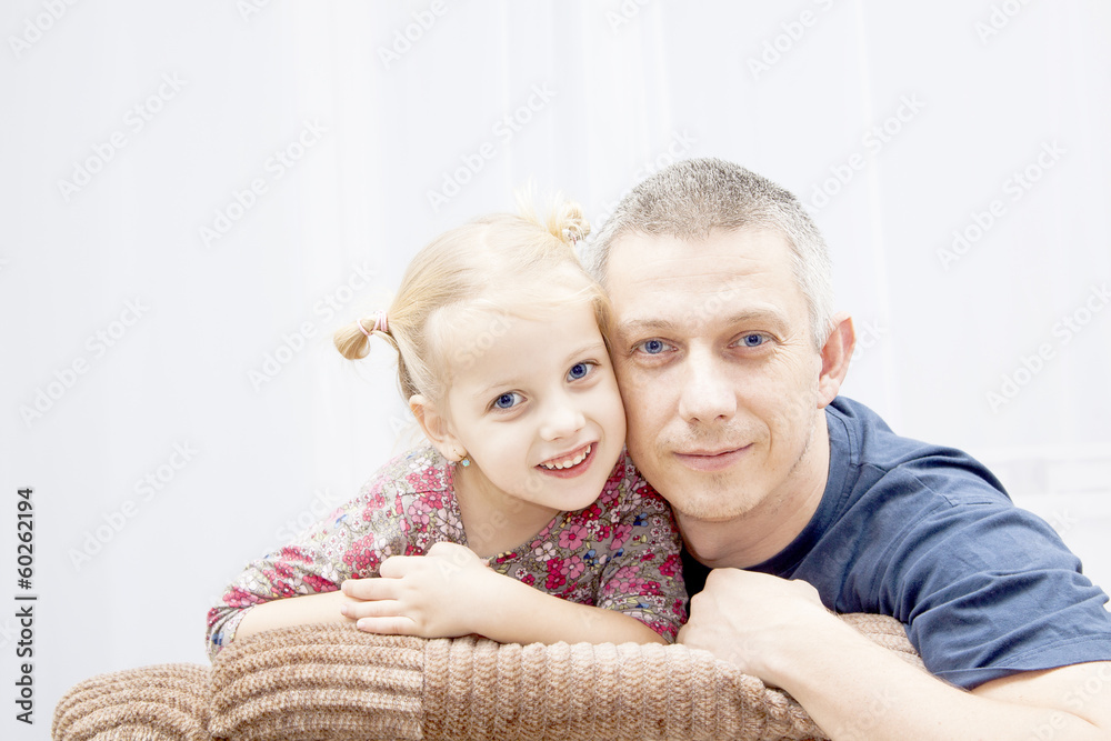 father with daughter