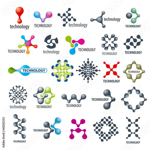 vector collection of different technological logos