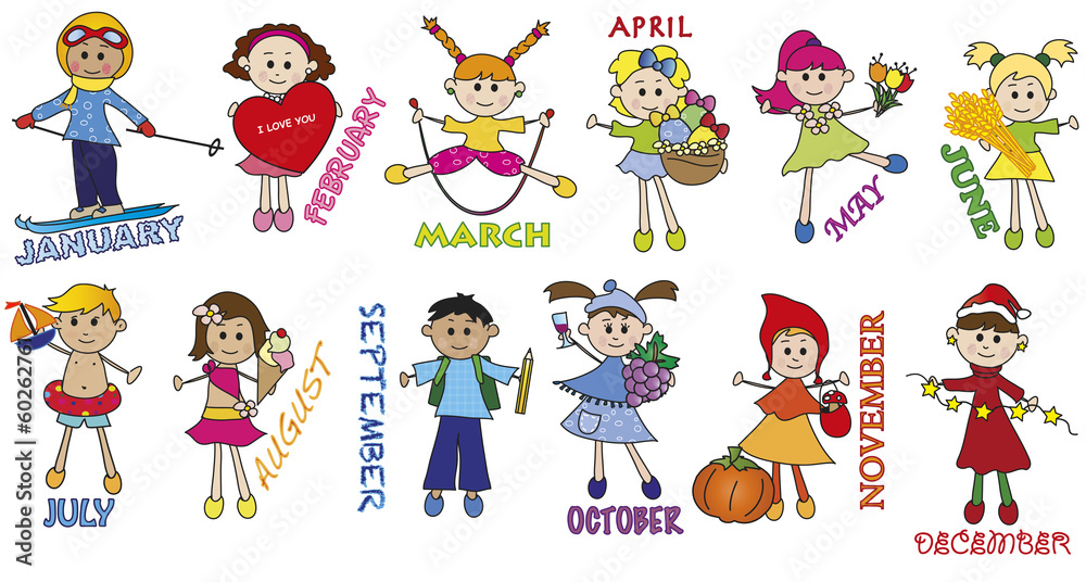 Fototapeta premium months