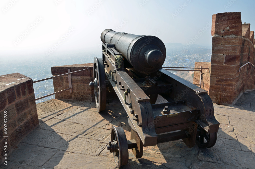 Kilkila cannon at Mehrangarh fort in Jodhpur,India