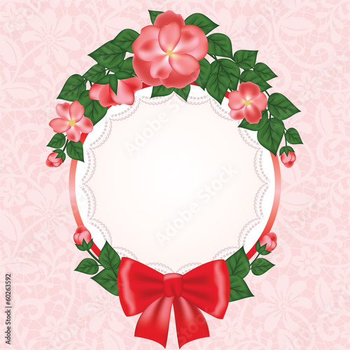 Vintage invitation or greeting card