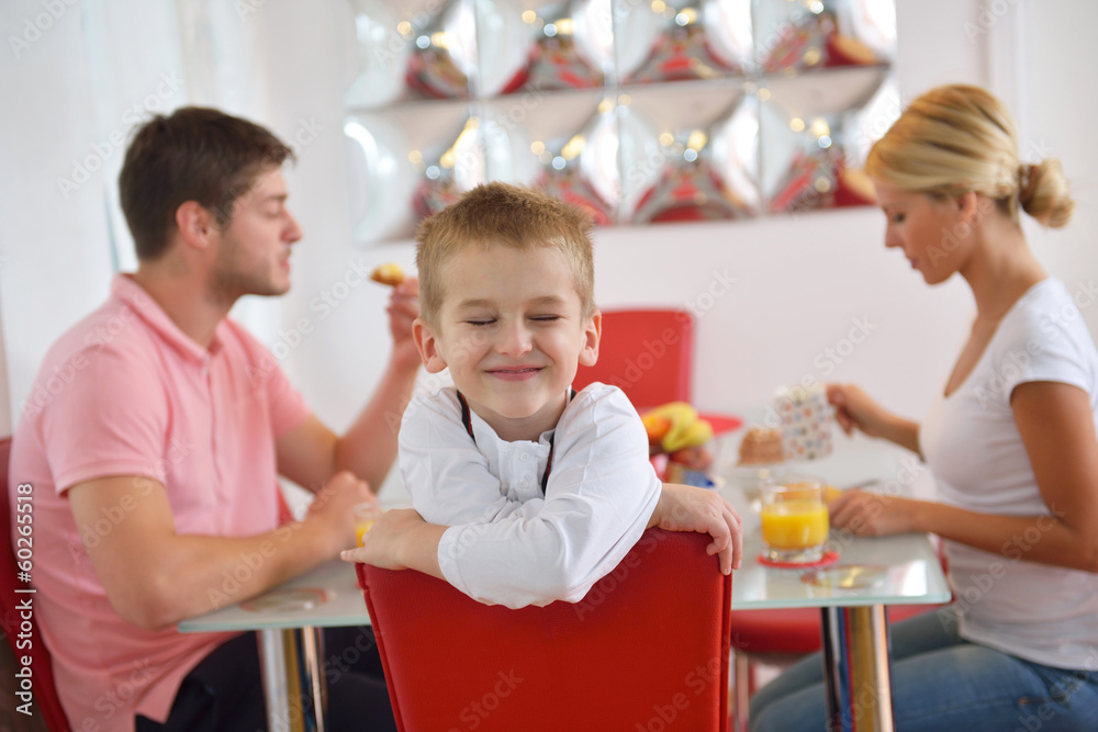 family have healthy breakfast at home family have healthy breakfast at home