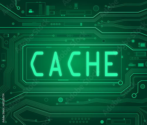 Cache concept. photo