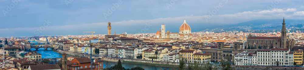Fototapeta premium A beautiful panorama of Florence, Tuscany, Italy.