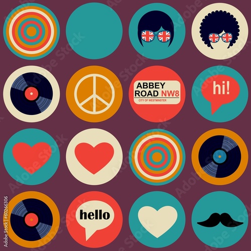 pop art british musical pattern