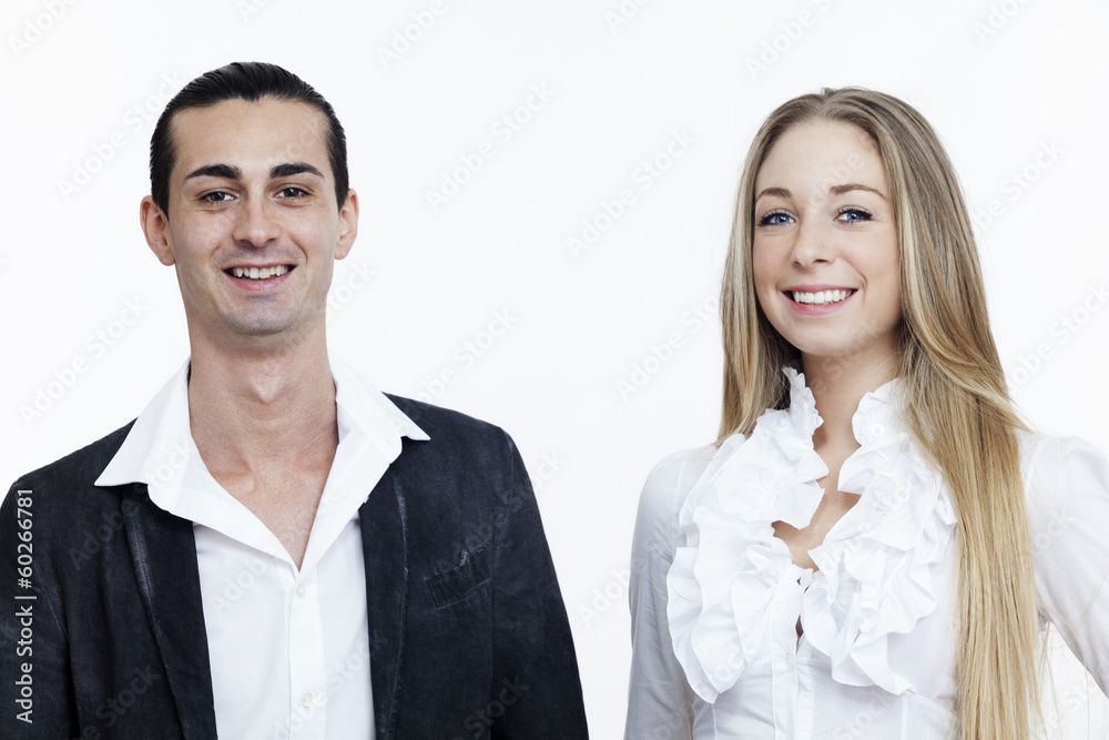 Portrait Of Happy young Lovely Couple Portrait Of Happy young Lovely Couple