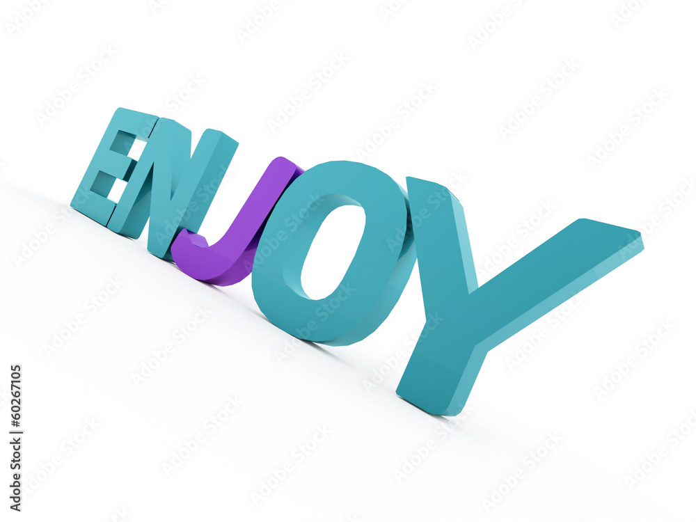 Enjoy word rendered