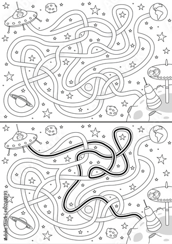 Alien space maze