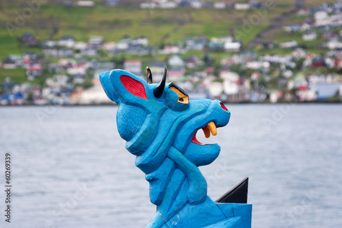 Cuadro en lienzo Viking figurehead