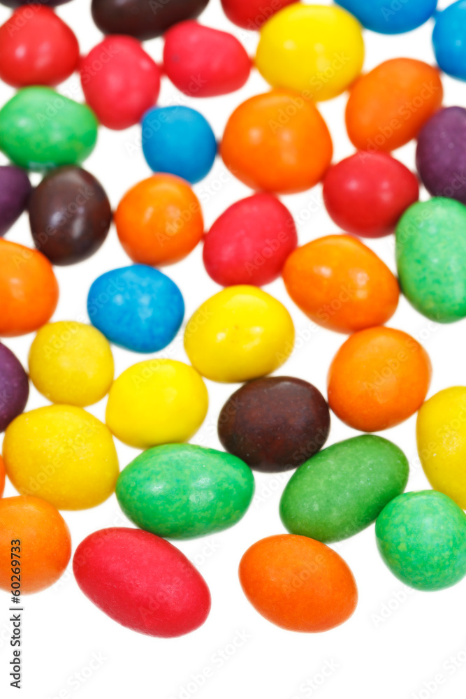 multi-colored chocolate candy dragees multi-colored chocolate candy dragees