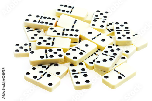 pile of scattered dominoes