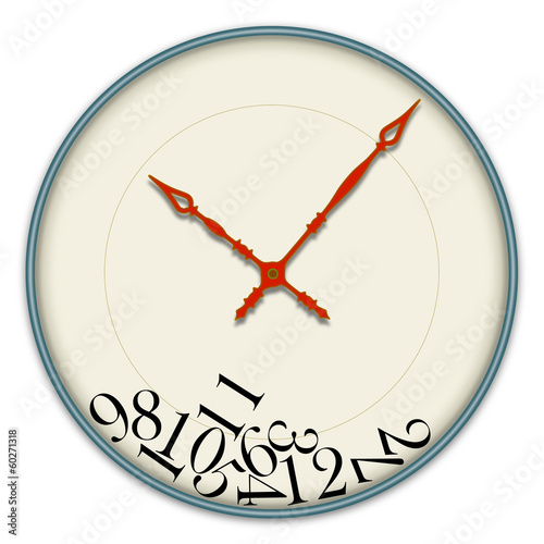 Clock icon on a white background