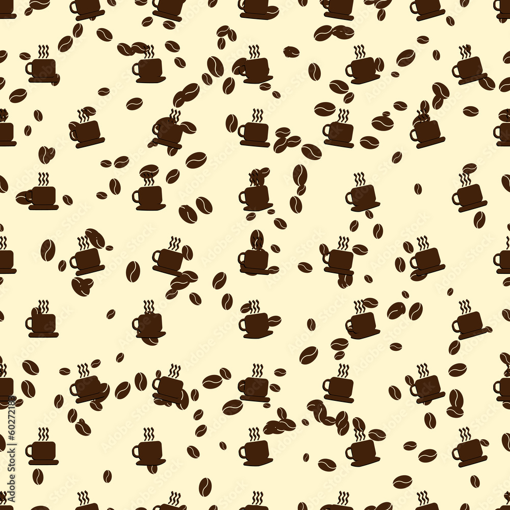 Seamless pattern cups of coffee Seamless pattern cups of coffee