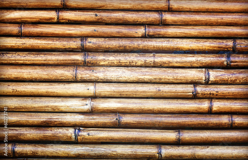 The walls are made of bamboo