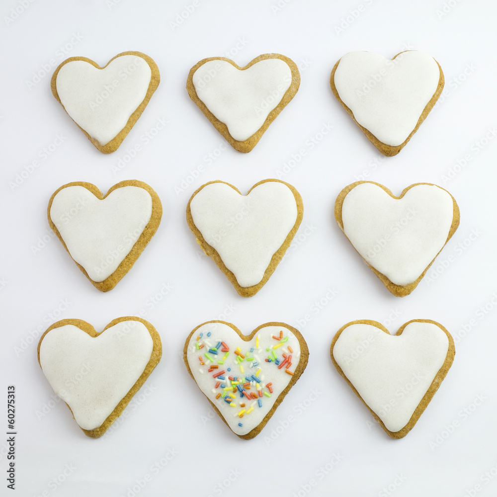 Obraz premium Heart shaped cookies