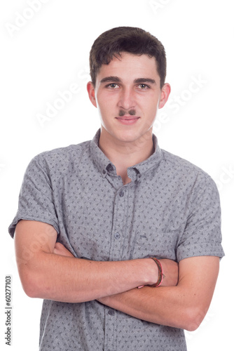young man in studio