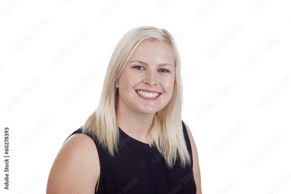Young blond female close up Young blond female close up