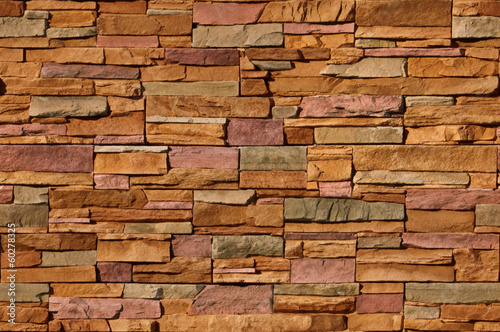 Irregular multi-colored bricks  seamlessly tileable