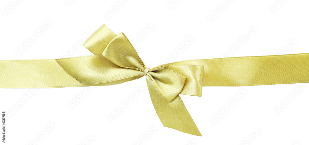 Color gift satin ribbon bow, isolated on white Color gift satin ribbon bow, isolated on white